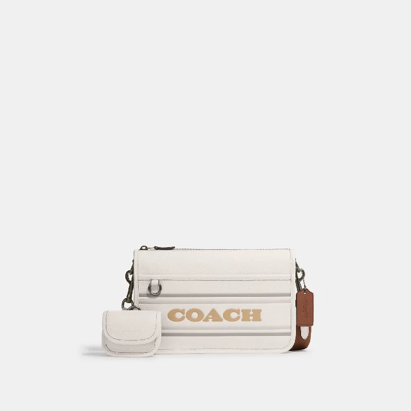 Coach Outlet Heritage Convertible Crossbody With Coach Stripe