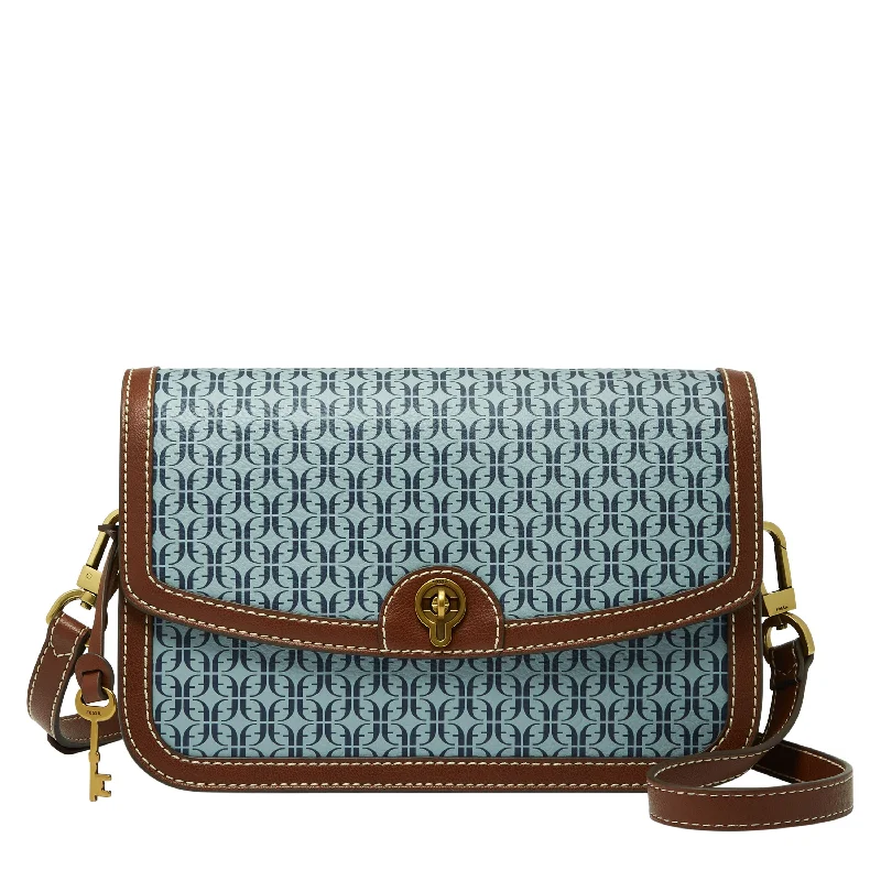 Fossil Women's Ainsley Printed PVC Flap Crossbody