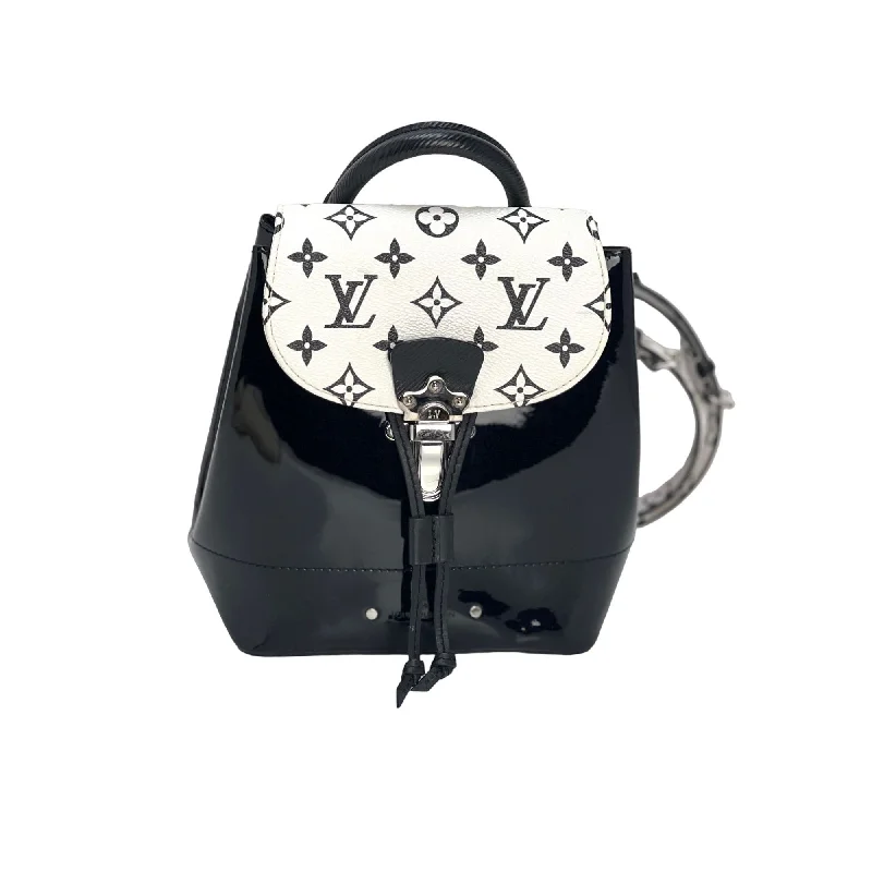 LOUIS VUITTON Hot Springs Backpack White Monogram and Patent Leather