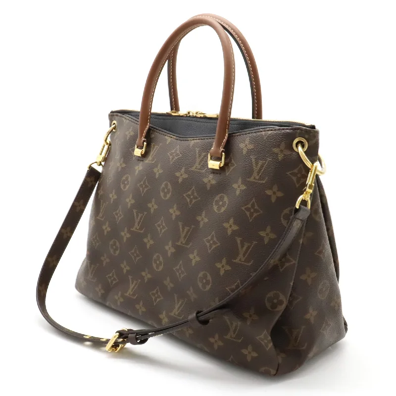 Louis Vuitton Monogram Palas Handbag 2WAY Semi-sholder Shoulder Shoulder Noir Black M41064