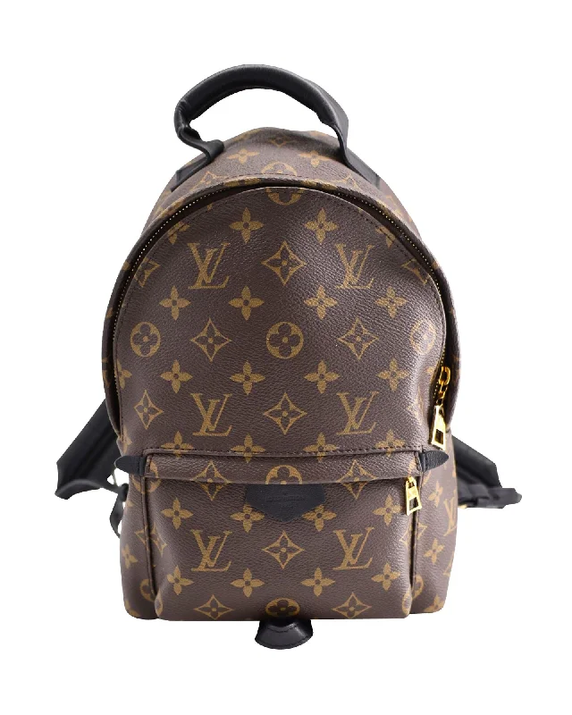 Louis Vuitton Monogram Palm Springs PM Backpack in Brown Coated Canvas