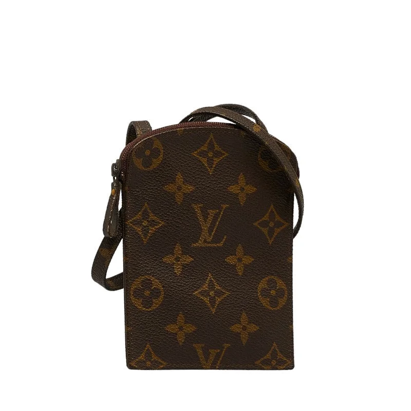 Louis Vuitton Monogram  Secret Shoulder Bag Pocket M45484 Brown PVC Leather  Louis Vuitton