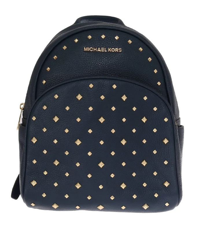 Michael Kors blue ABBEY Leather Backpack Women's Bag