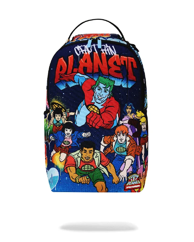 Sprayground Backpack CAPTAIN PLANET ON THE RUN DLXSR BACKPACK Blue