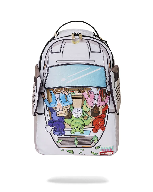 Sprayground Backpack MIAMI VICE WINGS UP BACKPACK White