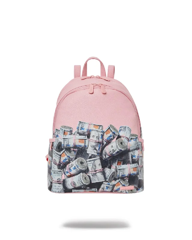 Sprayground Backpack NEW MONEY STACKS SAVAGE  Pink