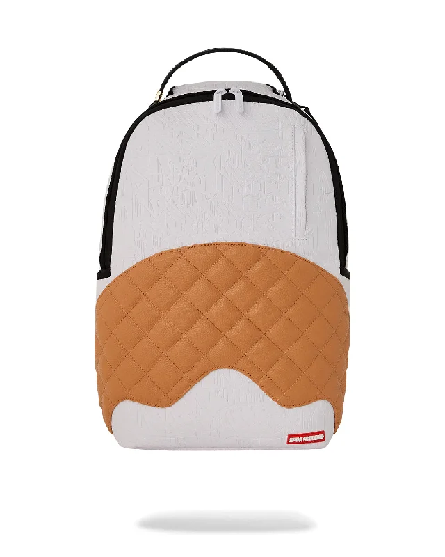 Sprayground Backpack PARIS EMBOSSED COGNAC DLXSV BACKPACK