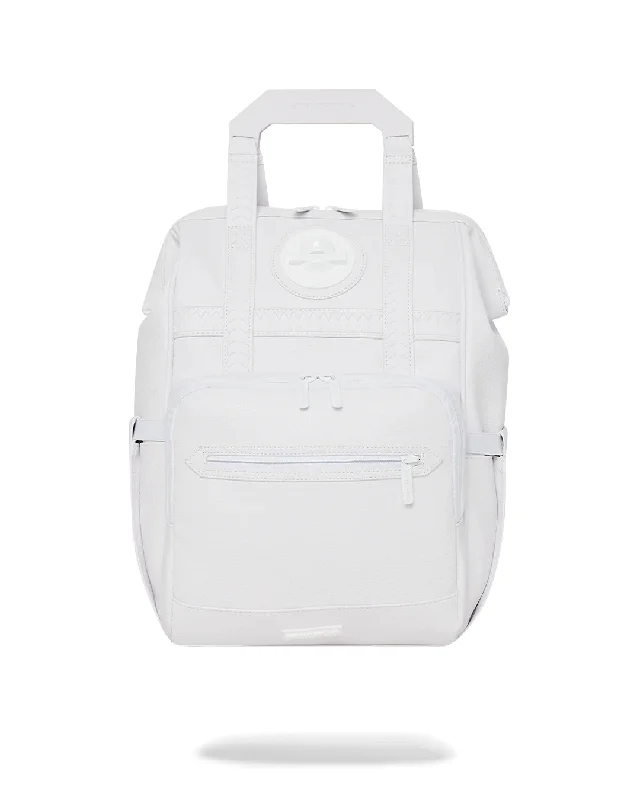 Sprayground Backpack SHARK 3D WHITE OUT BIZ TOP OPENER BACKPACK White