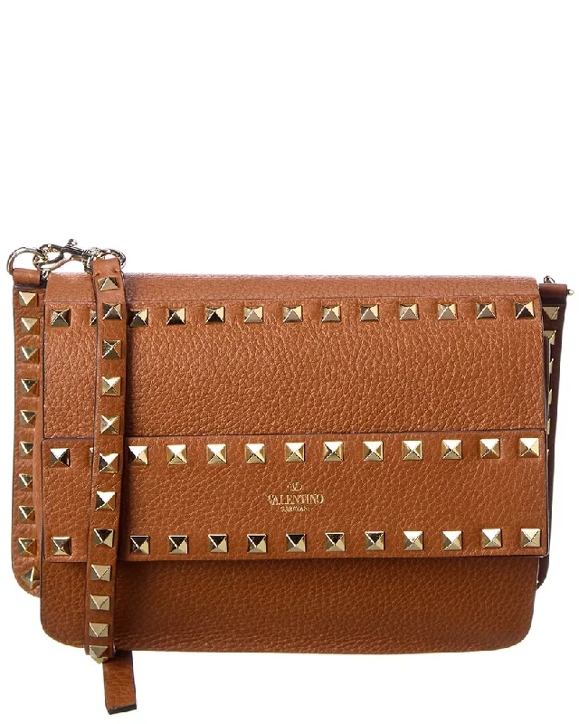 Valentino Rockstud Small Grainy Leather Crossbody