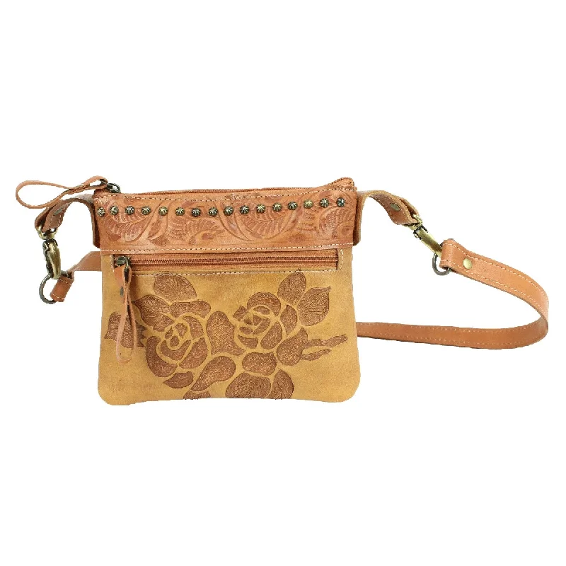 Texas Rose Trail Rider Crossbody/Hip Bag - Golden Tan 8015