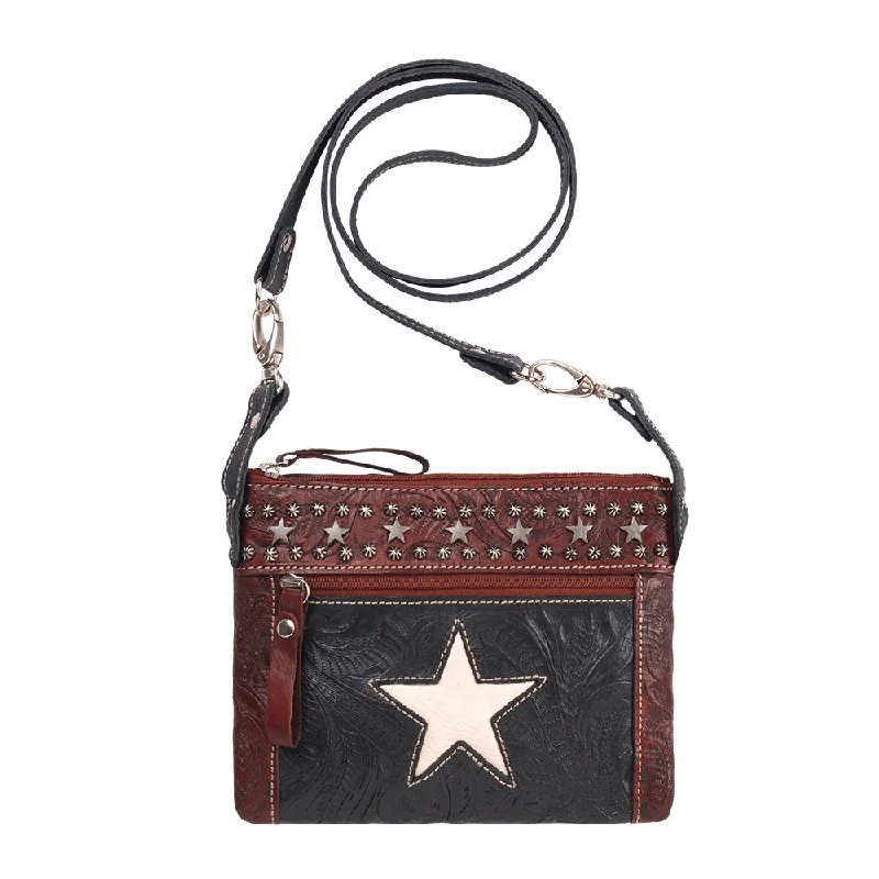 Trail Rider Navy and Crimson Hip/Crossbody Bag