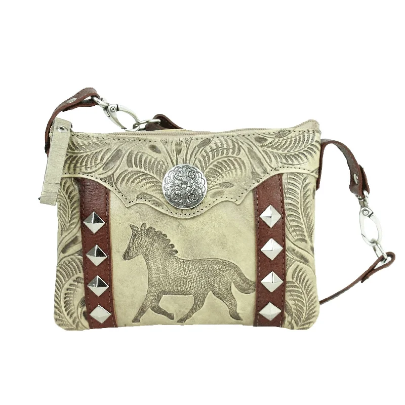 Hitchin' Post Trail Rider Crossbody/Hip Bag - Sand 9452