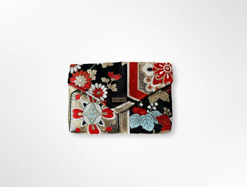 Japanese Floral Scene Clutch