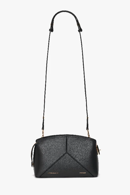 Victoria Crossbody Bag In Black Leather