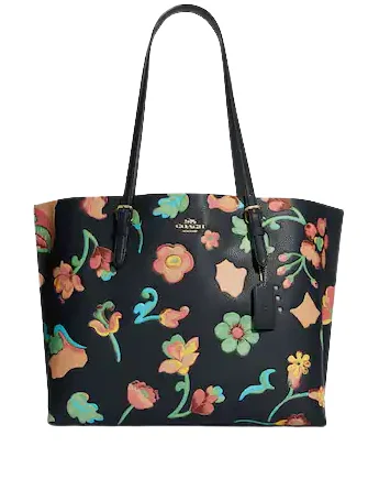 Coach Mollie Tote With Dreamy Land Floral Print