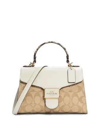 Coach Pepper Satchel In Signature Canvas