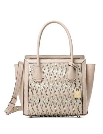 Michael Michael Kors Mercer Woven Python Embossed Medium Crossbody