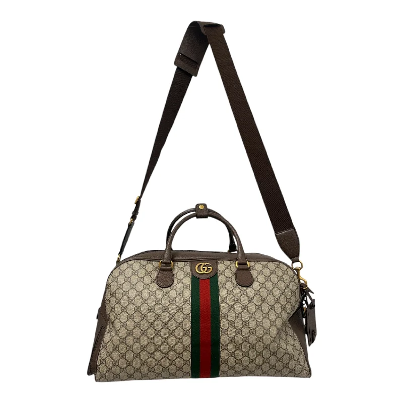 GUCCI/Luggage/M/Monogram/Leather/BRW/SAVOY DUFFLE BAG