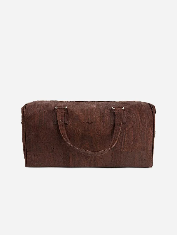 Vegan Cork Leather Weekend Bag | Brown