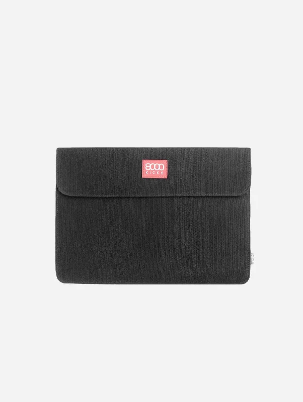 Double Sleeve Vegan Hemp Laptop Case | Black