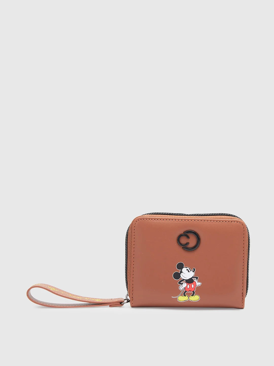 Caprese Disney Inspired Printed Mickey Mouse Collection Small Wallet Tan