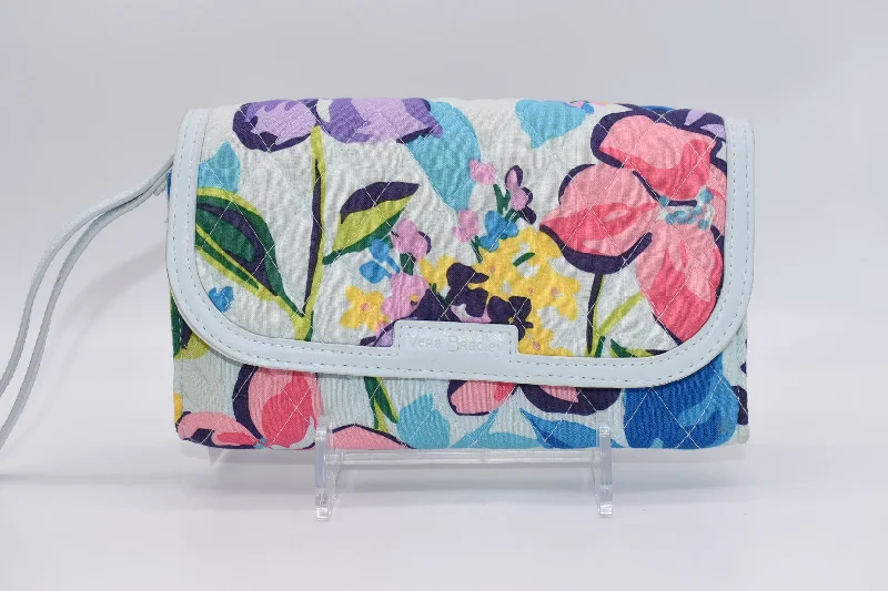 Vera Bradley Trimmed Wristlet Wallet Clutch in "Marian Floral" Pattern