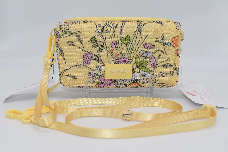 Vera Bradley ReActive RFID Compact Crossbody Bag in "Sunlit Garden" Pattern