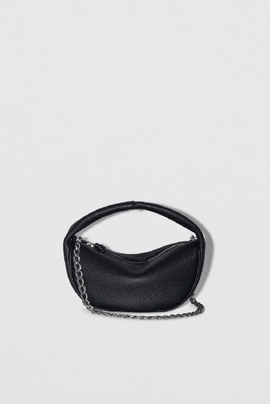 Baby Cush Black Flat Grain Leather