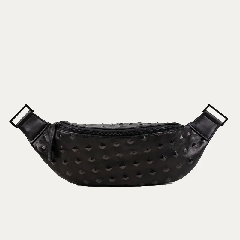 Cher Fanny Pack + Crossbody Bag | Black + Black Hardware