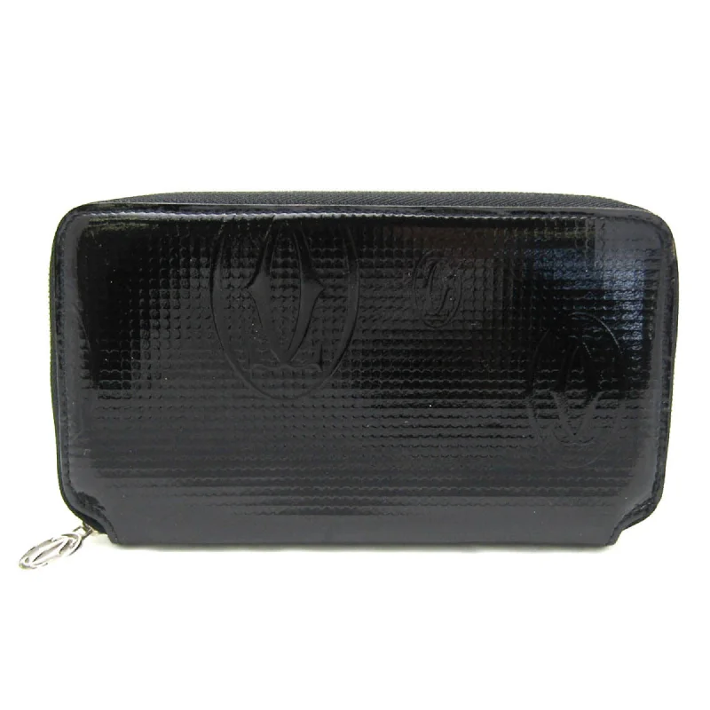 Cartier Happy Birthday  Patent Leather Wallet  (Pre-Owned)