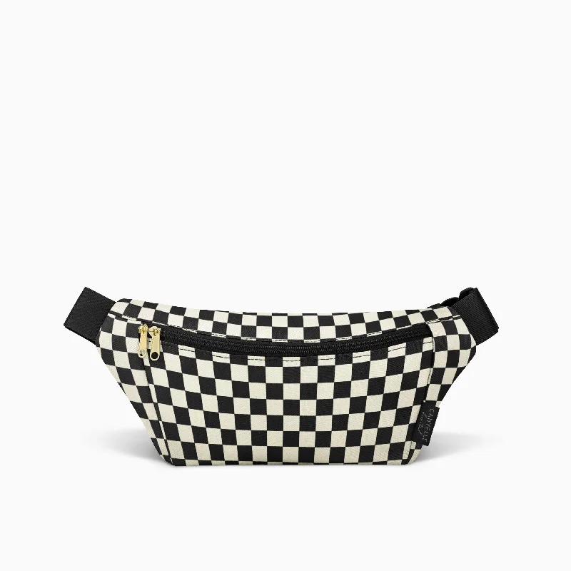 Everyday Fanny Pack - Black + White Checkered