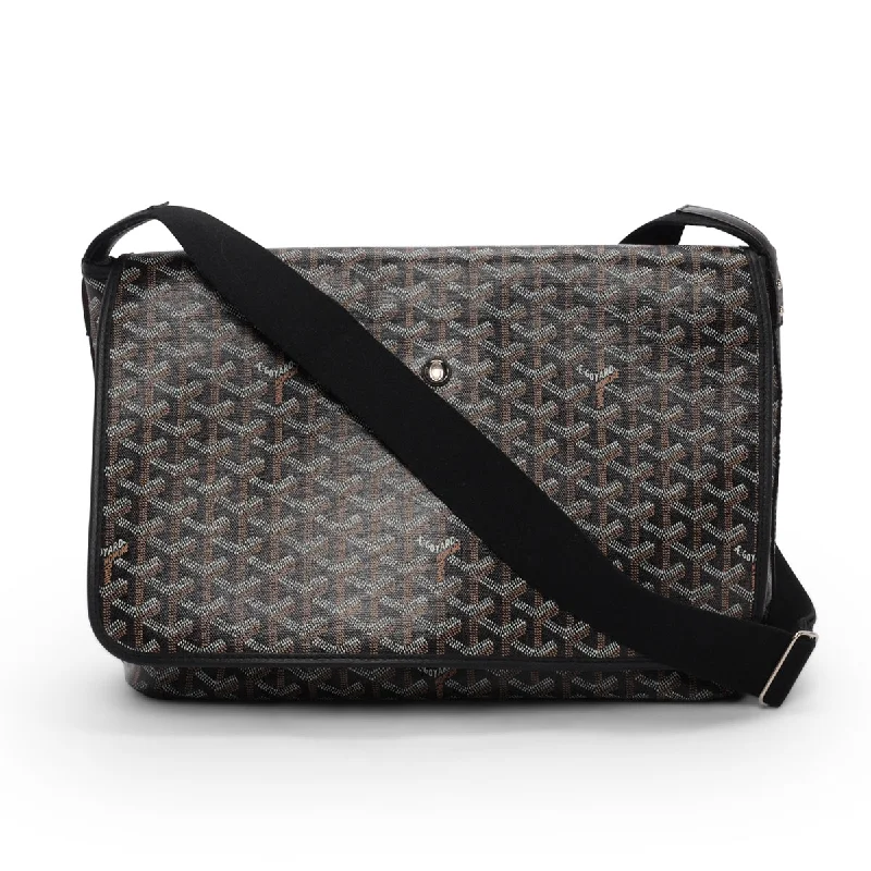 Goyard Black Goyardine Capetien MM Messenger Bag