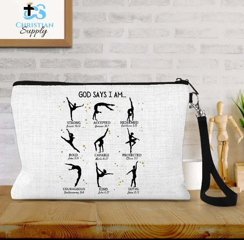 Kids God Says I Am Dancer Wristlet