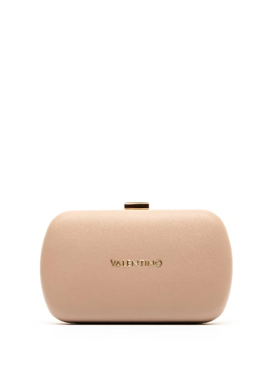 Valentino Aroma Logo Clutch Bag, Neutral