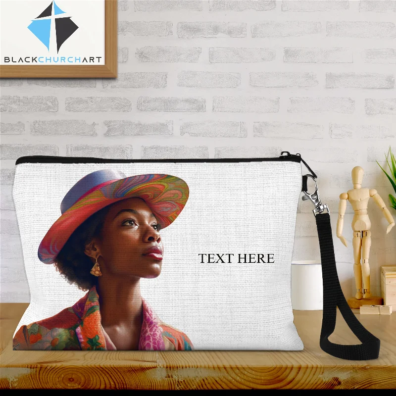 Woman in Church Hat 2 Wristlet